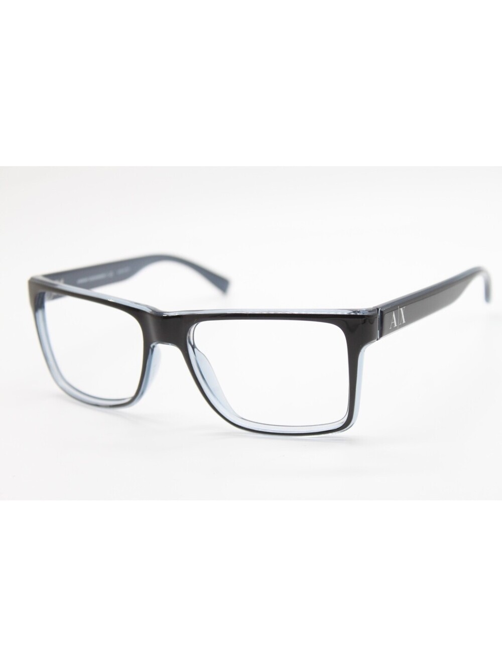 NEW ARMANI EXCHANGE AX 4016 8051/87 BLACK BLUE AUTHENTIC EYEGLASSES 57-17